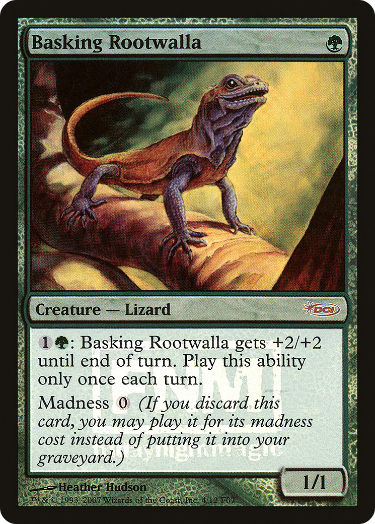 MAGIC: THE GATHERING  - Basking Rootwalla (FNM-004) - Friday Night Magic 2007 Foil