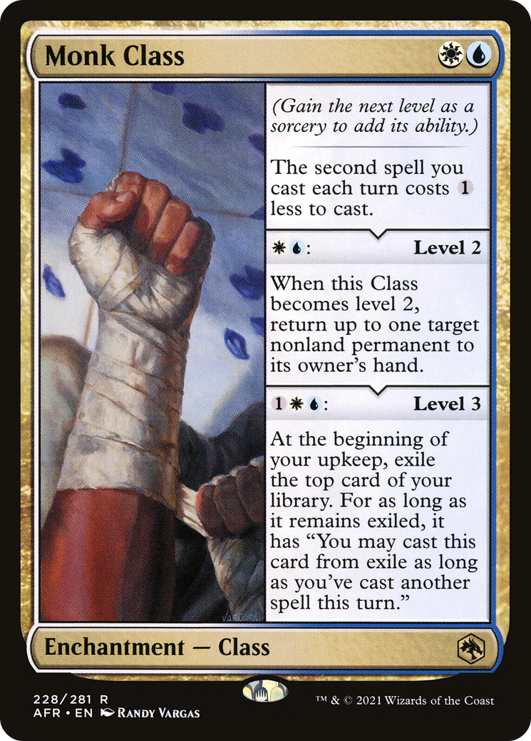 MAGIC: THE GATHERING  - Monk Class (AFR-228) - Adventures in the Forgotten Realms