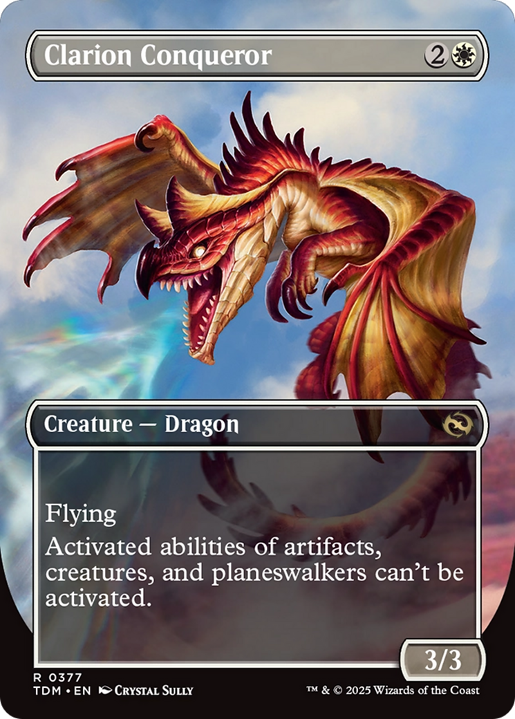 MAGIC: THE GATHERING  - Clarion Conqueror (Borderless) (TDM-377) - Tarkir: Dragonstorm