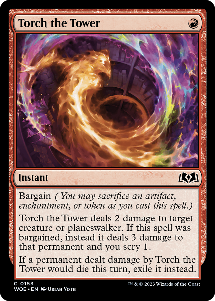 MAGIC: THE GATHERING  - Torch the Tower (WOE-153) - Wilds of Eldraine