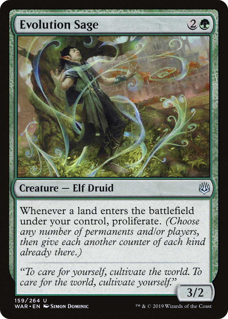 MAGIC: THE GATHERING  - Evolution Sage (WAR-159) - War of the Spark Foil