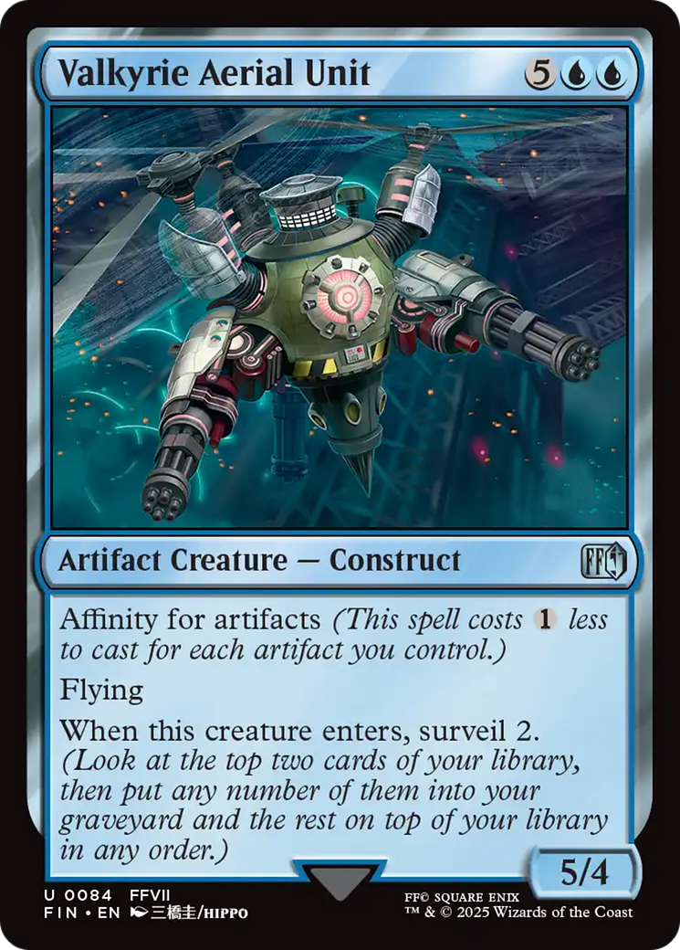 MAGIC: THE GATHERING  - Valkyrie Aerial Unit (FIN-084) - FINAL FANTASY Foil