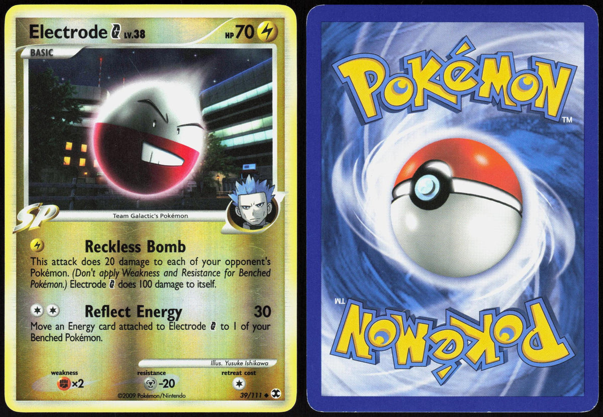ELECTRODE G 39/111 RISING RIVALS POKEMON UNCOMMON REVERSE HOLO LP