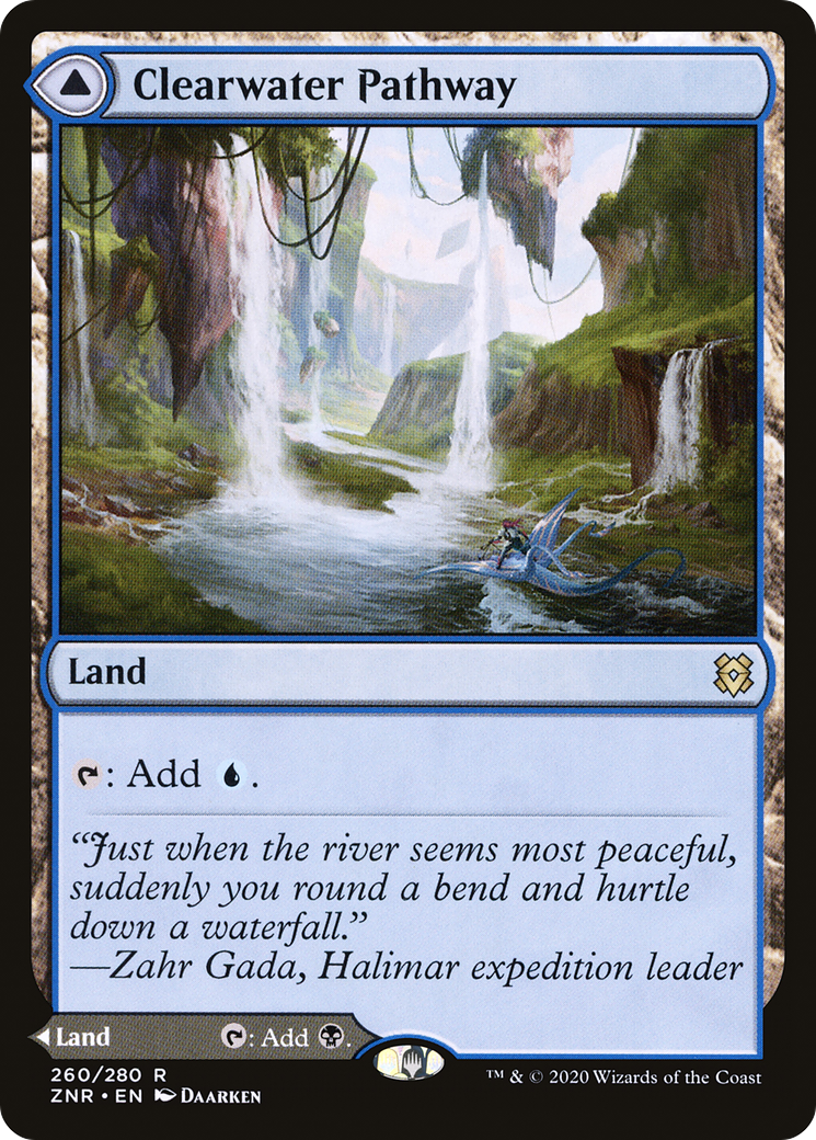 MAGIC: THE GATHERING  - Clearwater Pathway (ZNR-260) - Zendikar Rising