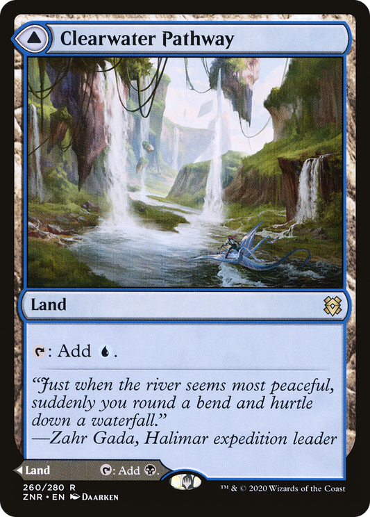 MAGIC: THE GATHERING  - Clearwater Pathway (ZNR-260) - Zendikar Rising Foil