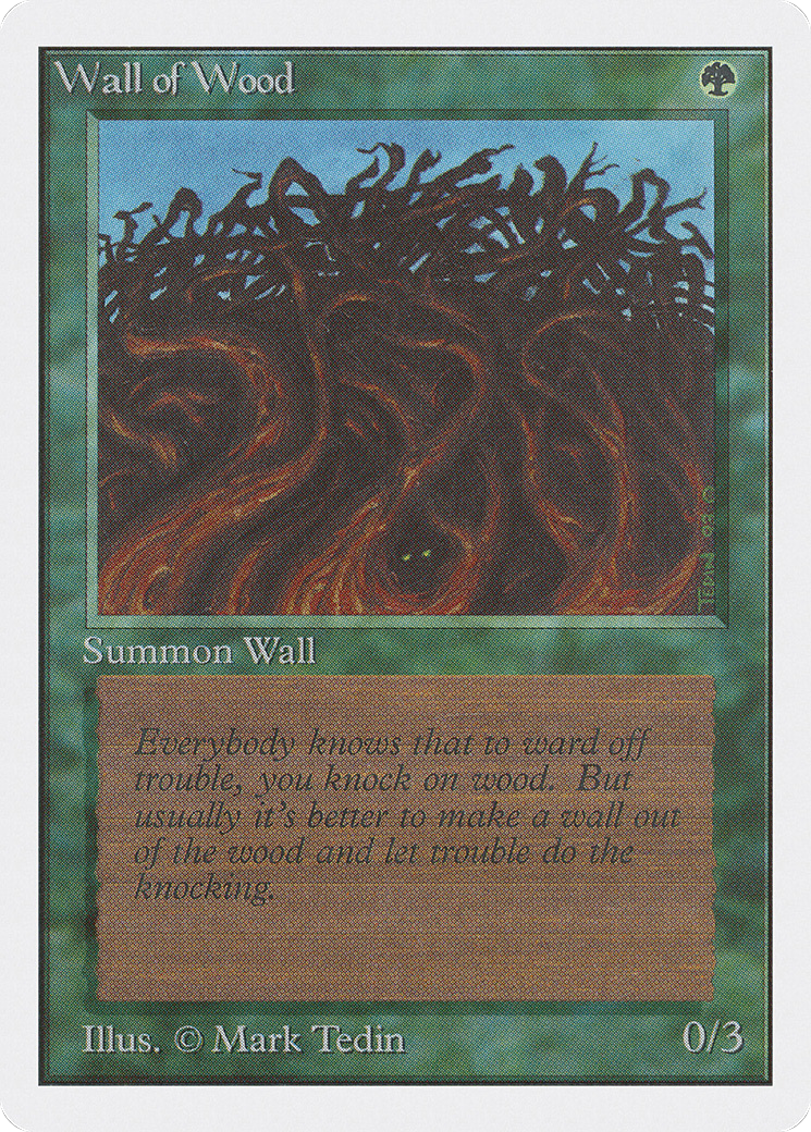 MAGIC: THE GATHERING  - Wall of Wood (2ED-226) - Unlimited Edition