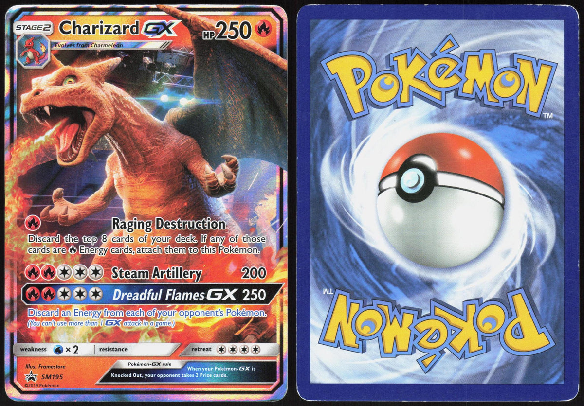 CHARIZARD GX - SM195 SUN & MOON PROMO POKEMON PROMO HOLO HP