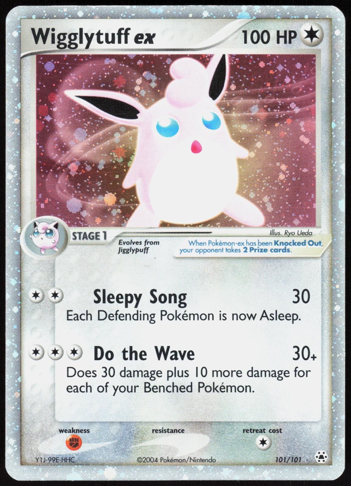 WIGGLYTUFF EX 101/101 HIDDEN LEGENDS POKEMON EX RARE HOLO LP