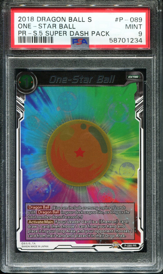ONE-STAR BALL P-089/97 PSA 9 DRAGON BALL