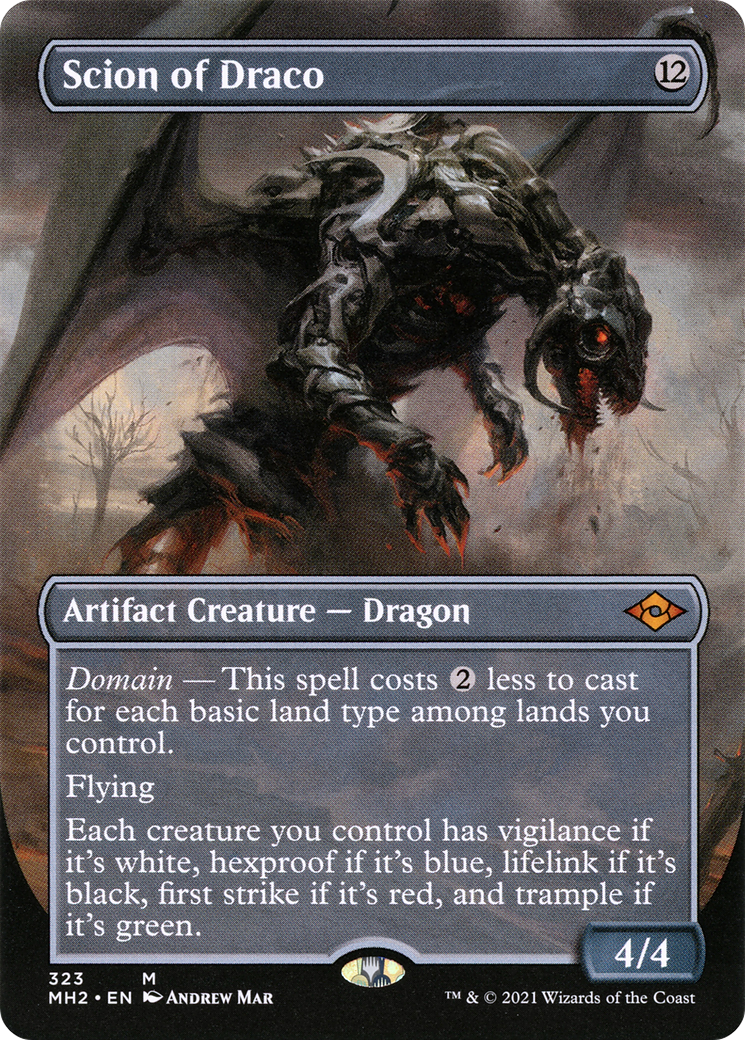 MAGIC: THE GATHERING  - Scion of Draco (Borderless) (MH2-323) - Modern Horizons 2 Foil
