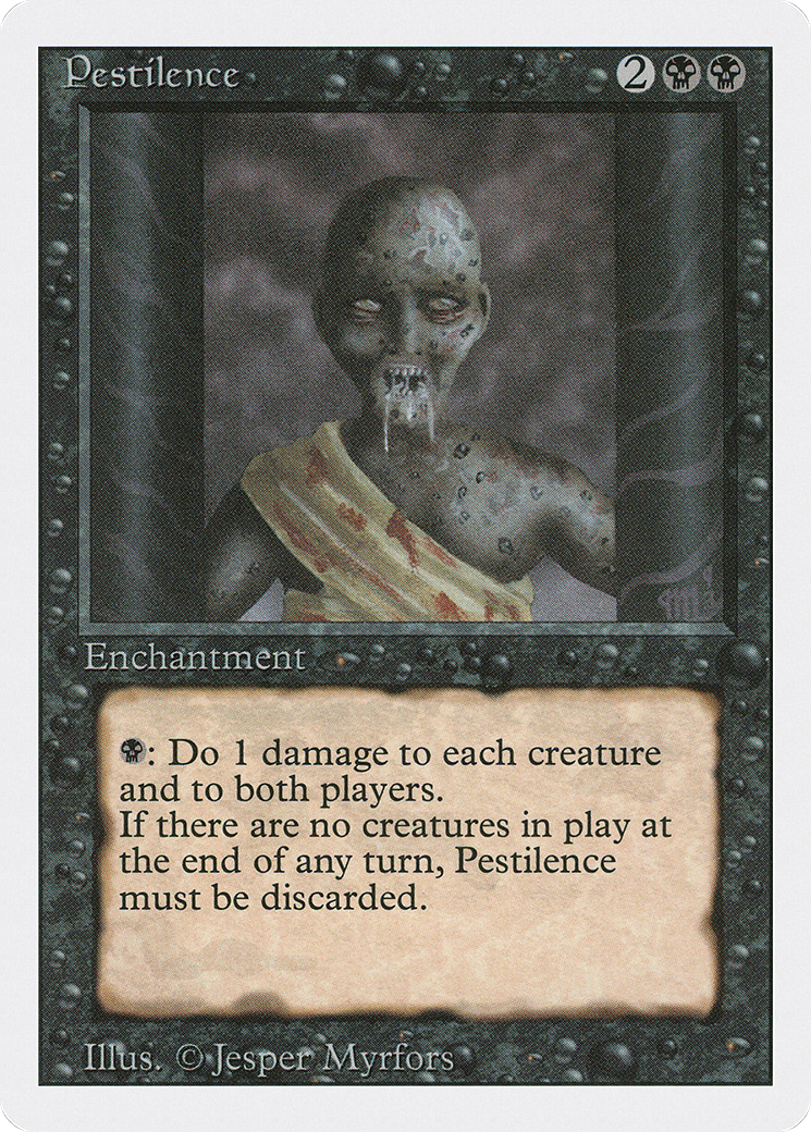 MAGIC: THE GATHERING  - Pestilence (3ED-122) - Revised Edition