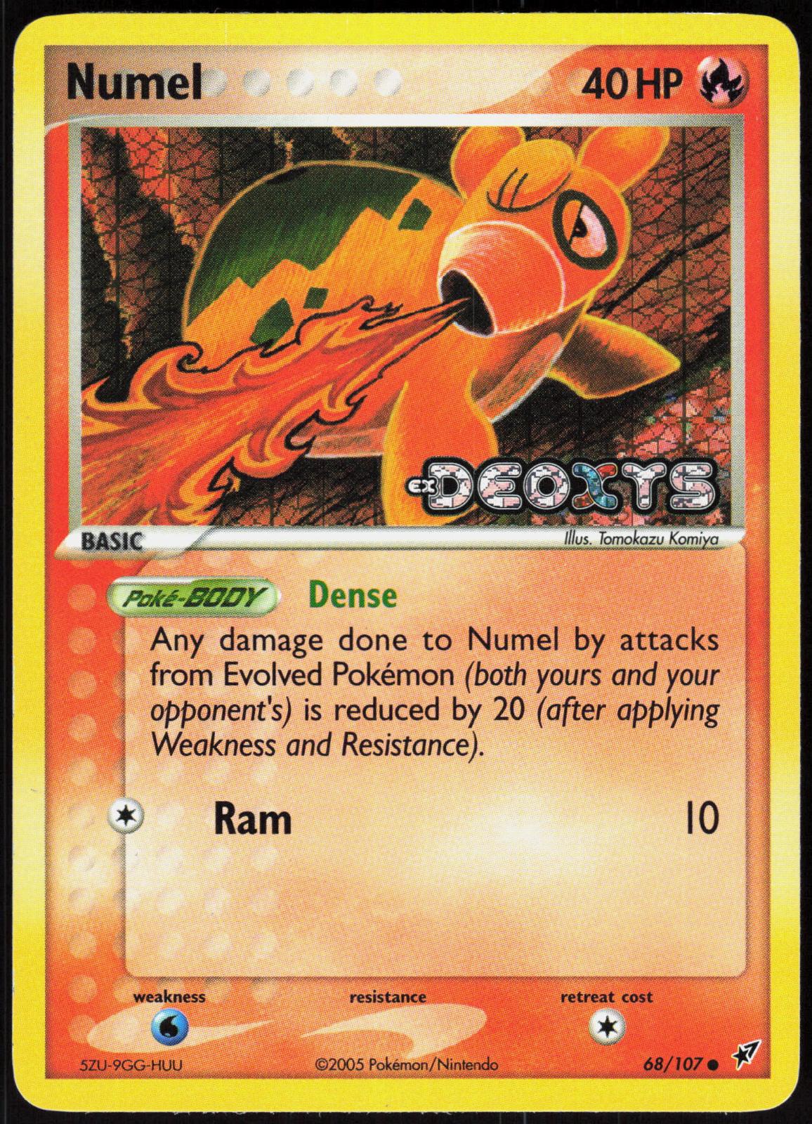 NUMEL 68/107 DEOXYS POKEMON COMMON REVERSE HOLO LP
