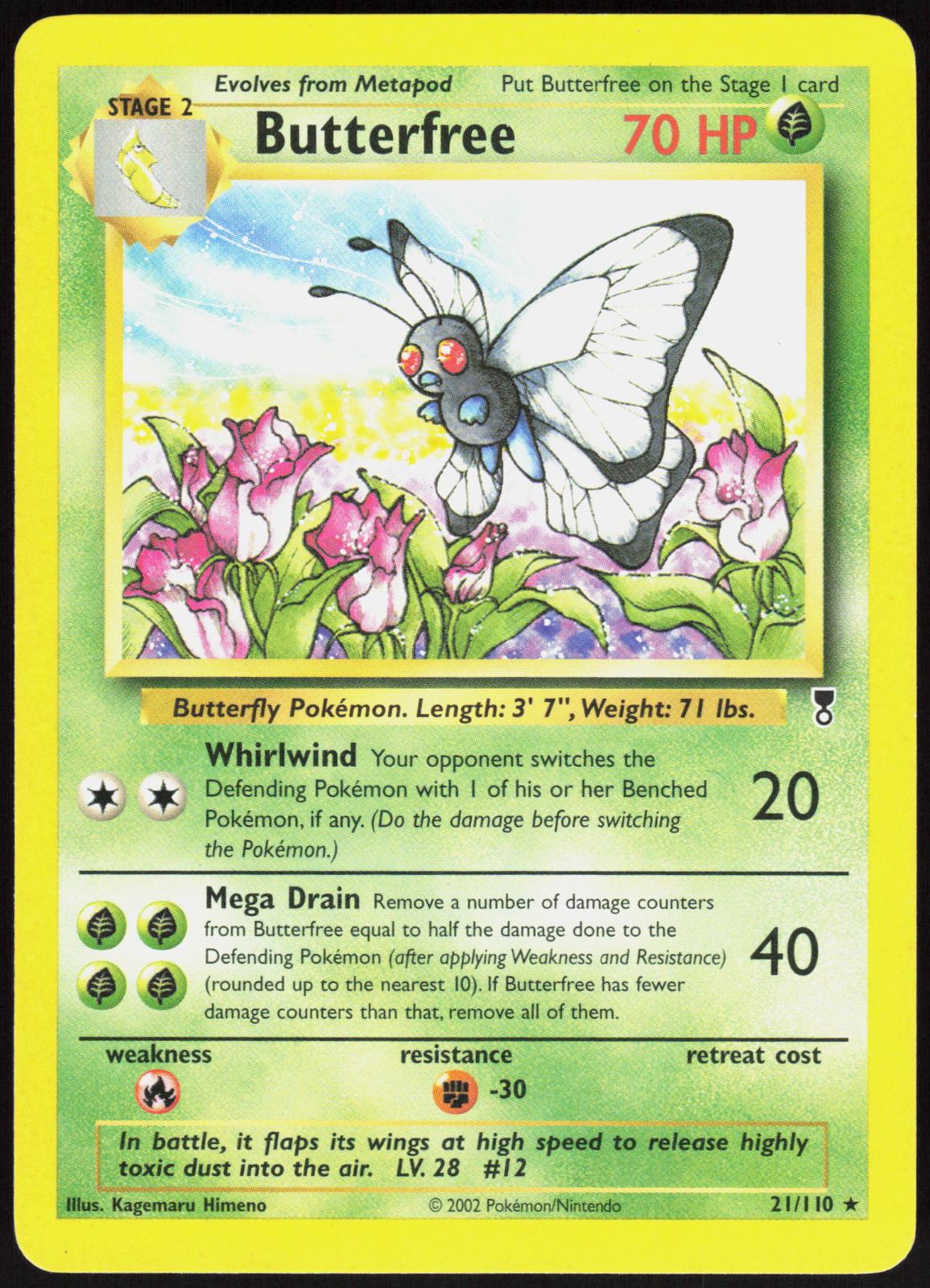 BUTTERFREE 21/110 LEGENDARY COLLECTION POKEMON RARE MP