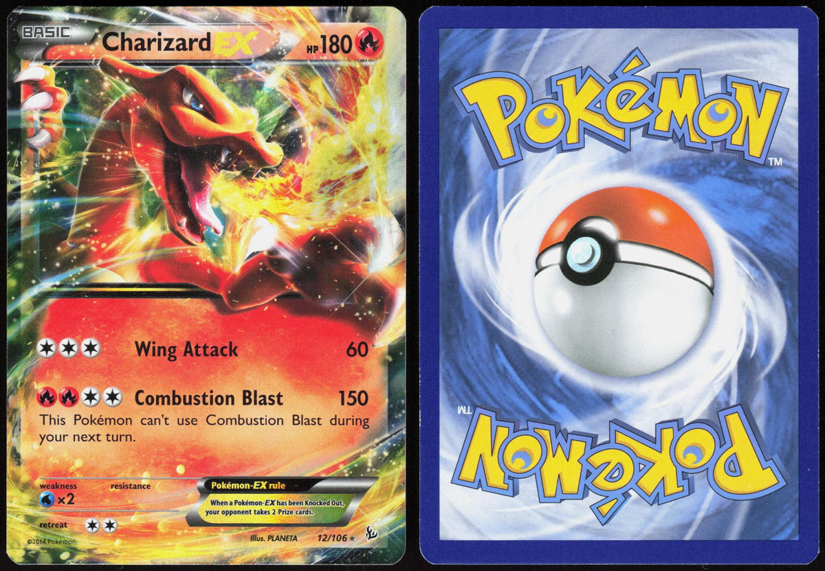 CHARIZARD EX 12/106 FLASHFIRE POKEMON EX RARE HOLO LP