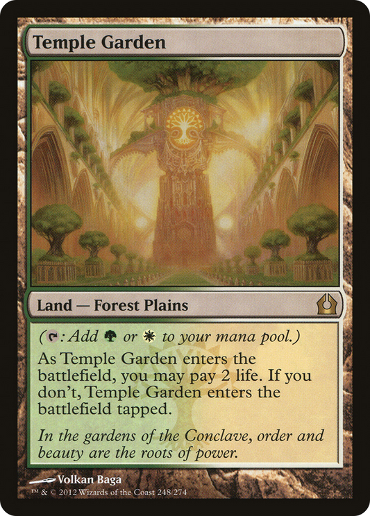 MAGIC: THE GATHERING  - Temple Garden (RTR-248) - Return to Ravnica