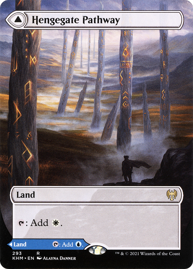 MAGIC: THE GATHERING  - Hengegate Pathway (Borderless) (KHM-293) - Kaldheim: (Showcase) Foil