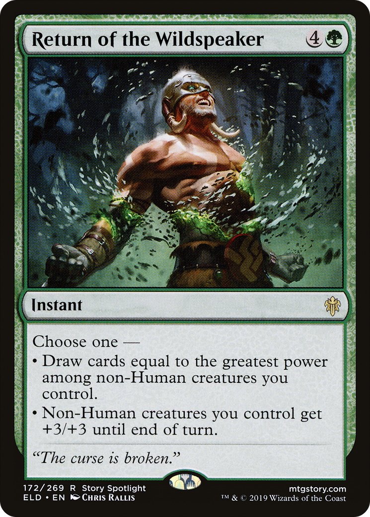 MAGIC: THE GATHERING  - Return of the Wildspeaker (ELD-172) - Throne of Eldraine Foil