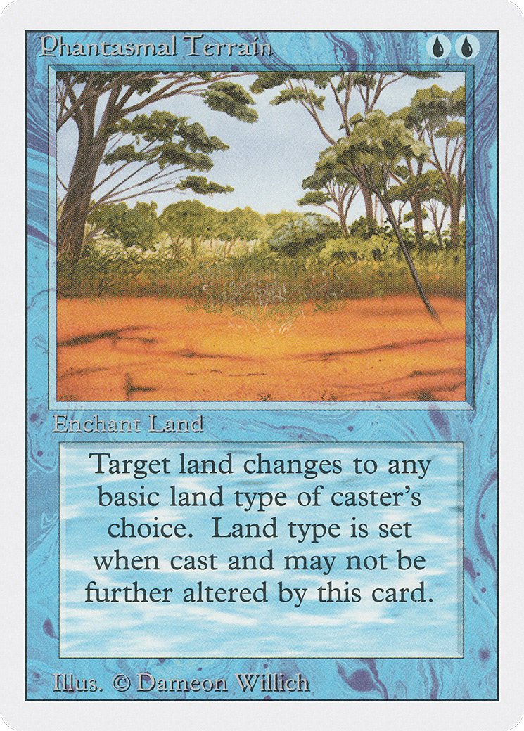 MAGIC: THE GATHERING  - Phantasmal Terrain (3ED-070) - Revised Edition