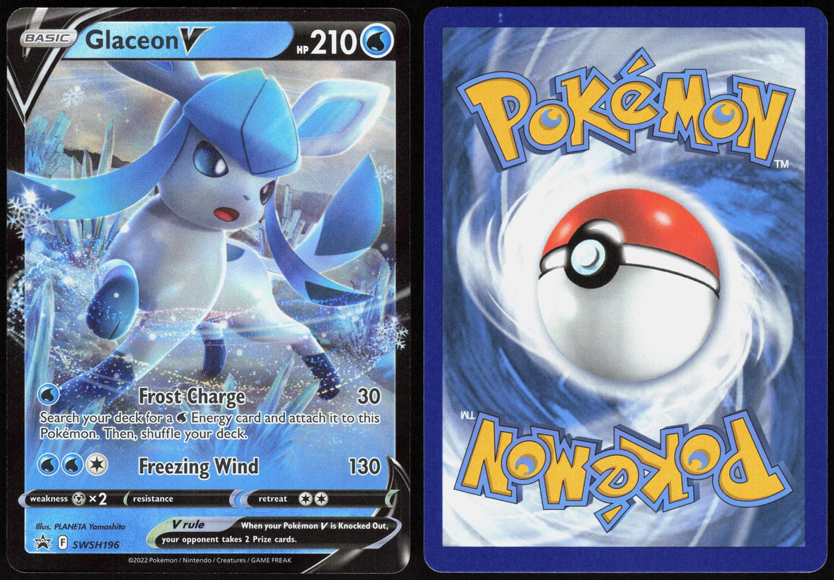 GLACEON V SWSH196 SWORD & SHIELD PROMO POKEMON PROMO HOLO LP