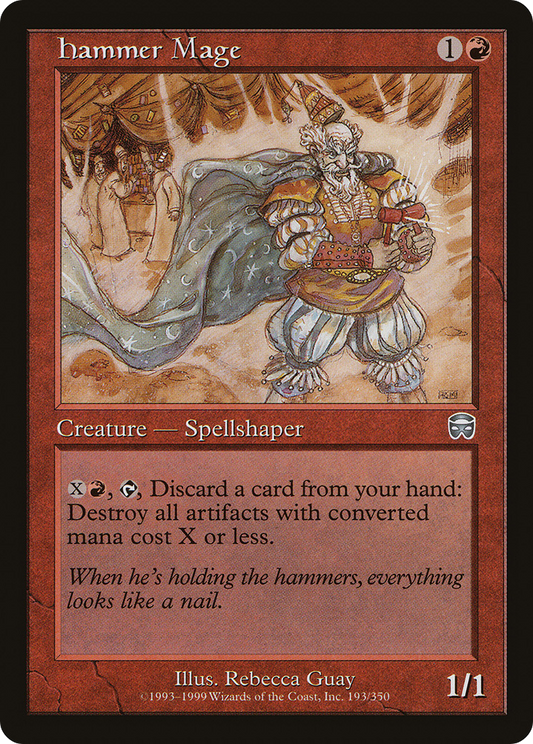 MAGIC: THE GATHERING  - Hammer Mage (MMQ-193) - Mercadian Masques
