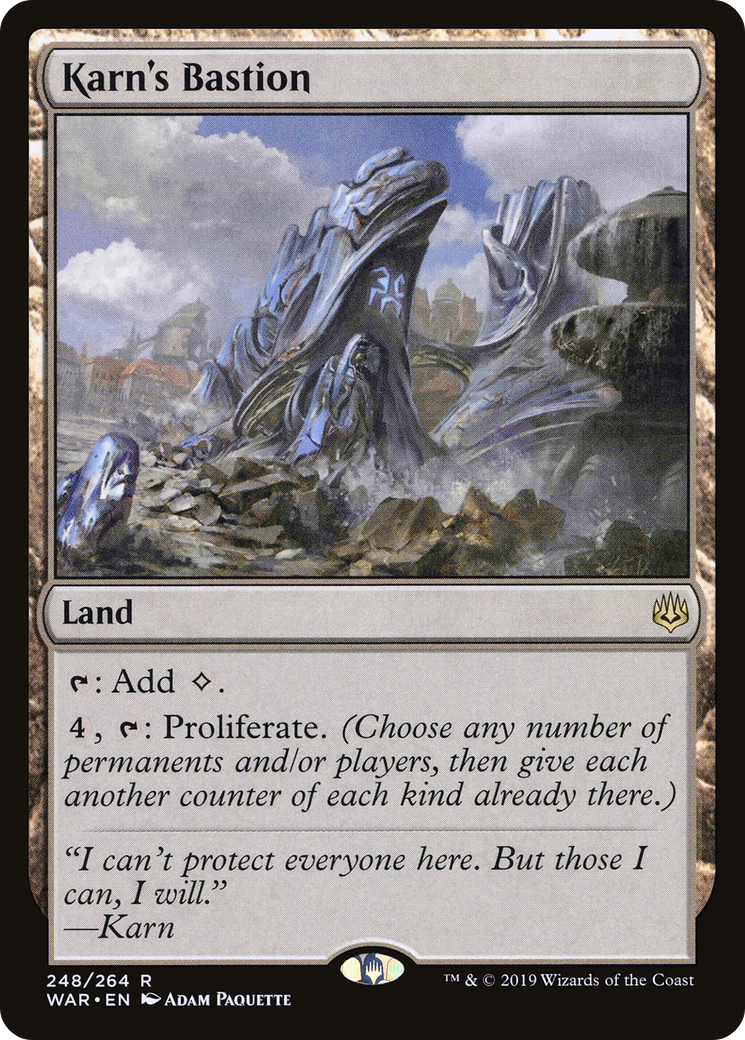 MAGIC: THE GATHERING  - Karn's Bastion (WAR-248) - War of the Spark