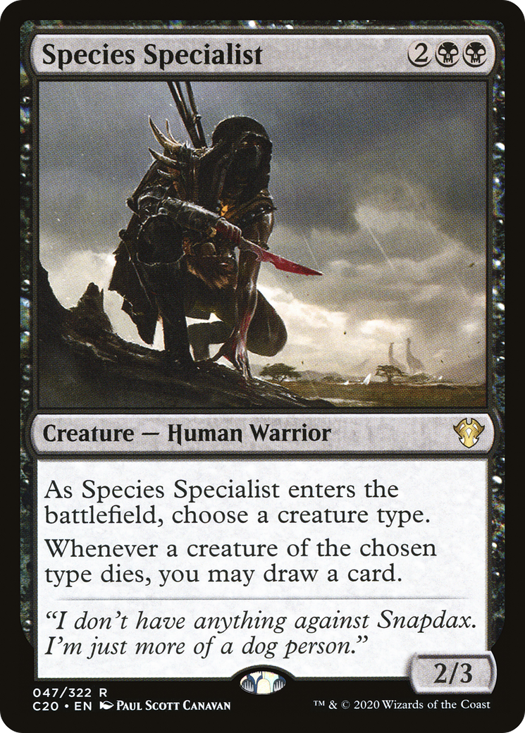MAGIC: THE GATHERING  - Species Specialist (C20-047) - Commander 2020