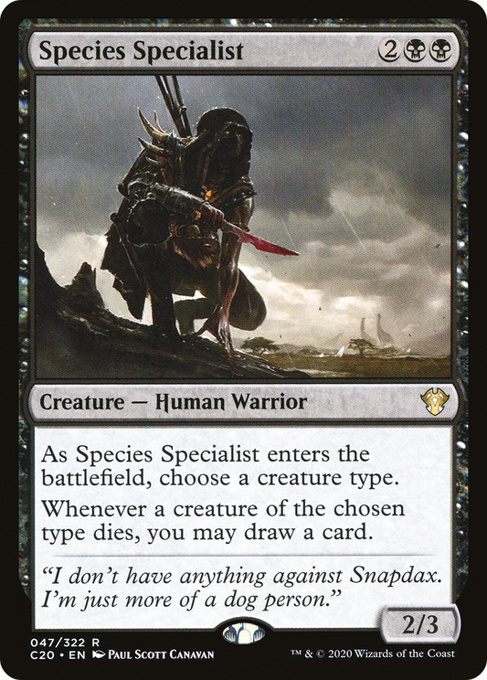 MAGIC: THE GATHERING  - Species Specialist (C20-047) - Commander 2020
