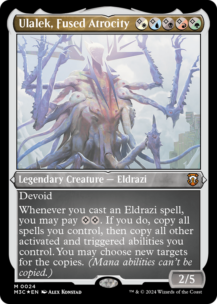 MAGIC: THE GATHERING  - Ulalek, Fused Atrocity (M3C-024) - Modern Horizons 3 Commander Etched Foil