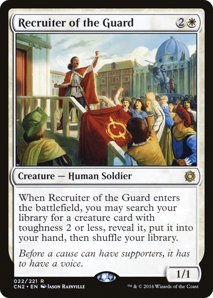 MAGIC: THE GATHERING  - Recruiter of the Guard (CN2-022) - Conspiracy: Take the Crown Foil
