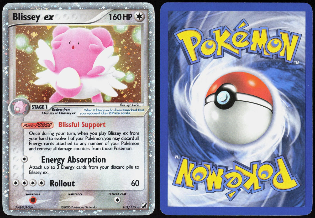 BLISSEY EX 101/115 UNSEEN FORCES POKEMON EX RARE HOLO LP