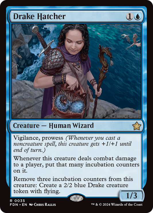 MAGIC: THE GATHERING  - Drake Hatcher (FDN-035) - Foundations Foil