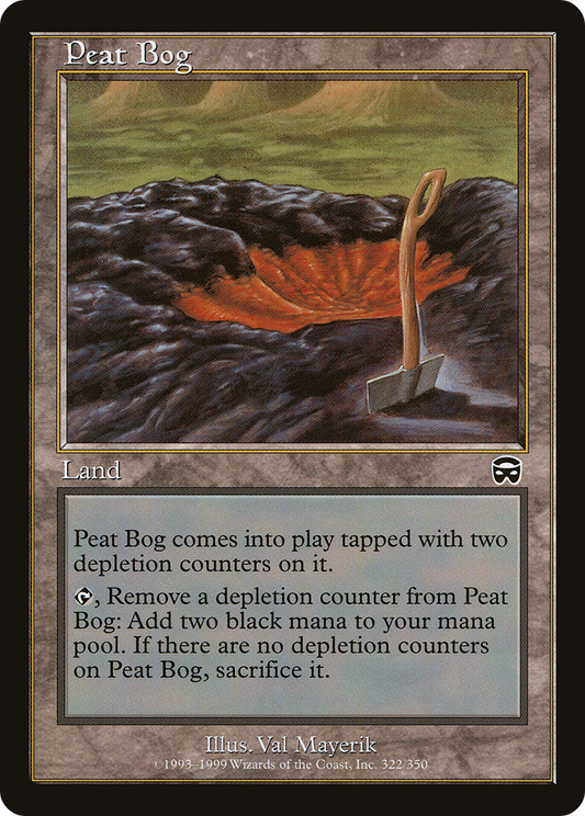 MAGIC: THE GATHERING  - Peat Bog (MMQ-322) - Mercadian Masques