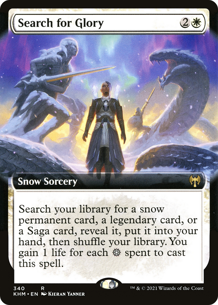 MAGIC: THE GATHERING  - Search for Glory (Extended Art) (KHM-340) - Kaldheim: (Extended Art, snow)
