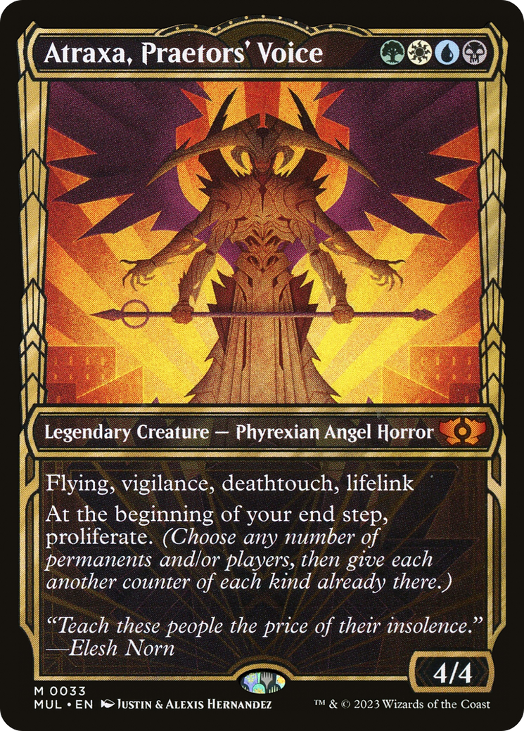 MAGIC: THE GATHERING  - Atraxa, Praetors' Voice (MUL-033) - Multiverse Legends: (Showcase) Foil