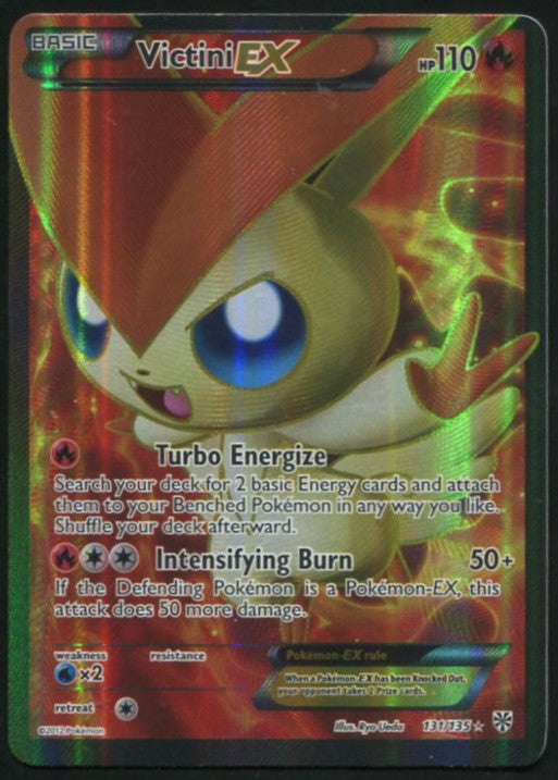 VICTINI EX 131/135 PLASMA STORM POKEMON ULTRA RARE LP
