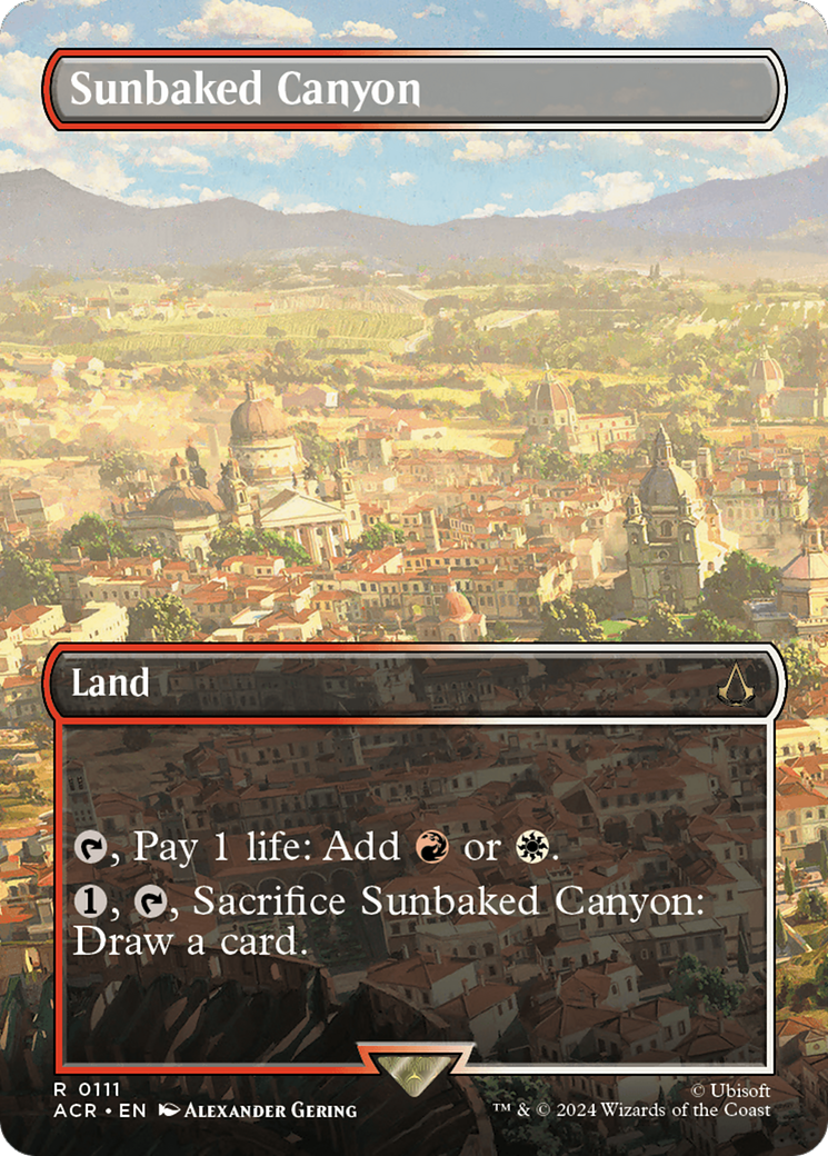 MAGIC: THE GATHERING  - Sunbaked Canyon (Borderless) (ACR-111) - Assassin's Creed
