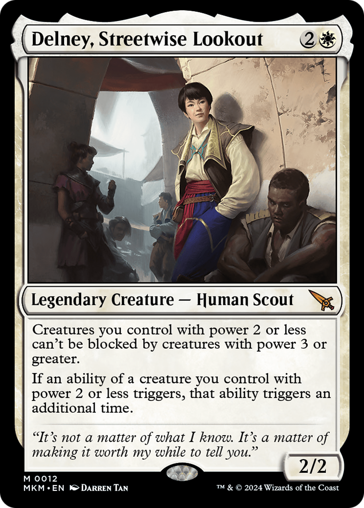 MAGIC: THE GATHERING  - Delney, Streetwise Lookout (MKM-012) - Murders at Karlov Manor Foil