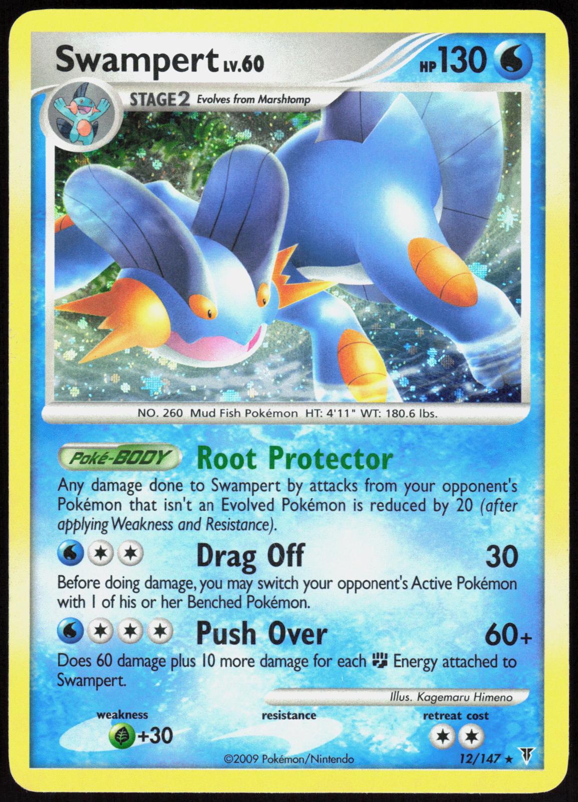 SWAMPERT 12/147 SUPREME VICTORS POKEMON RARE HOLO LP