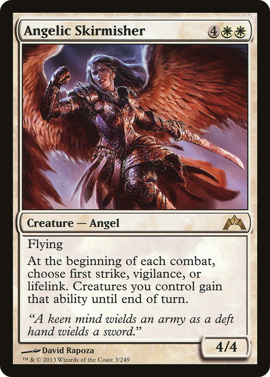 MAGIC: THE GATHERING  - Angelic Skirmisher (GTC-003) - Gatecrash