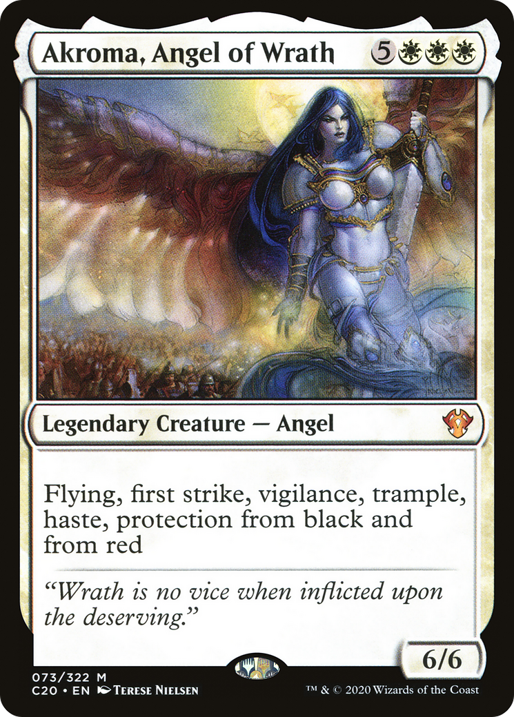 MAGIC: THE GATHERING  - Akroma, Angel of Wrath (C20-073) - Commander 2020