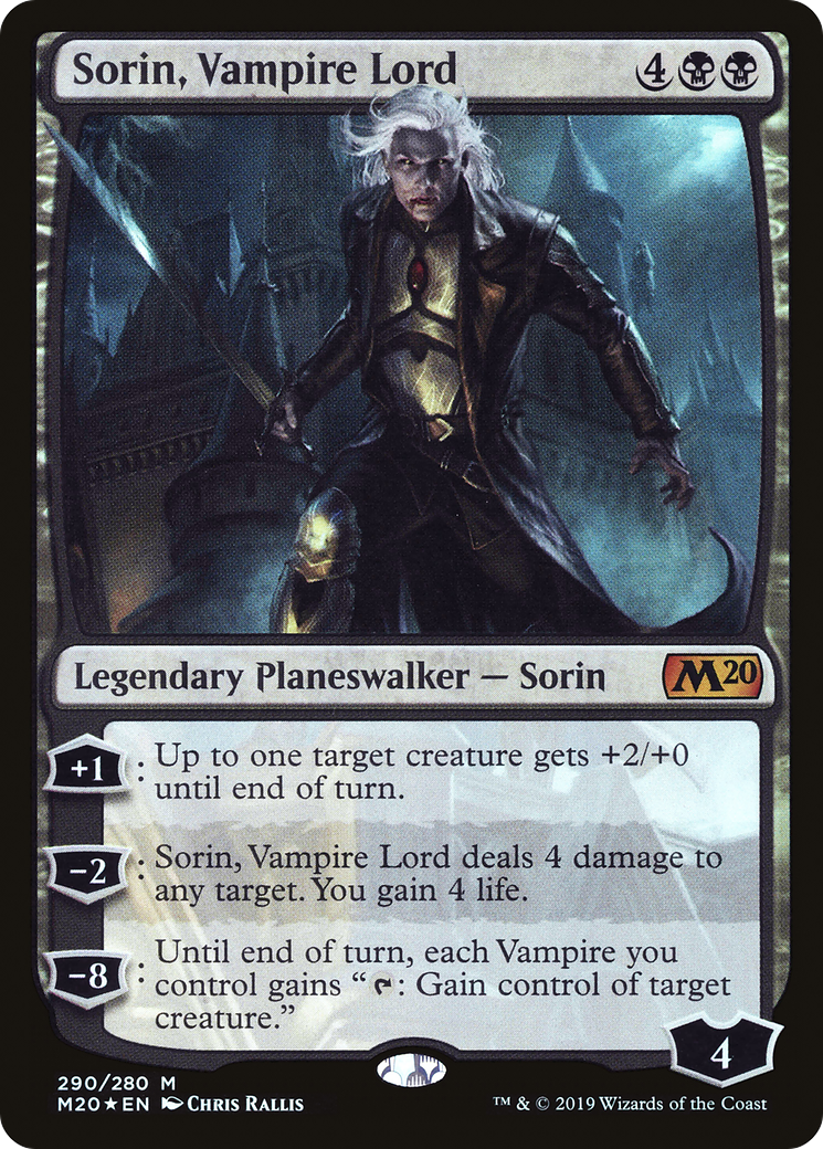 MAGIC: THE GATHERING  - Sorin, Vampire Lord (M20-290) - Core Set 2020 Foil