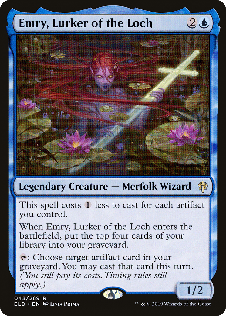 MAGIC: THE GATHERING  - Emry, Lurker of the Loch (ELD-043) - Throne of Eldraine