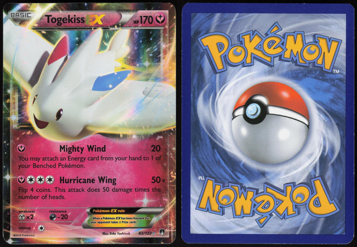 TOGEKISS EX 83/122 BREAKPOINT POKEMON EX RARE HOLO LP