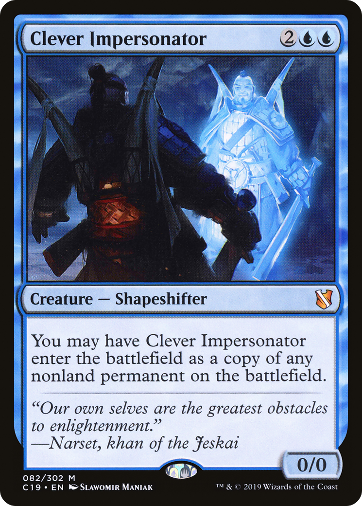 MAGIC: THE GATHERING  - Clever Impersonator (C19-082) - Commander 2019
