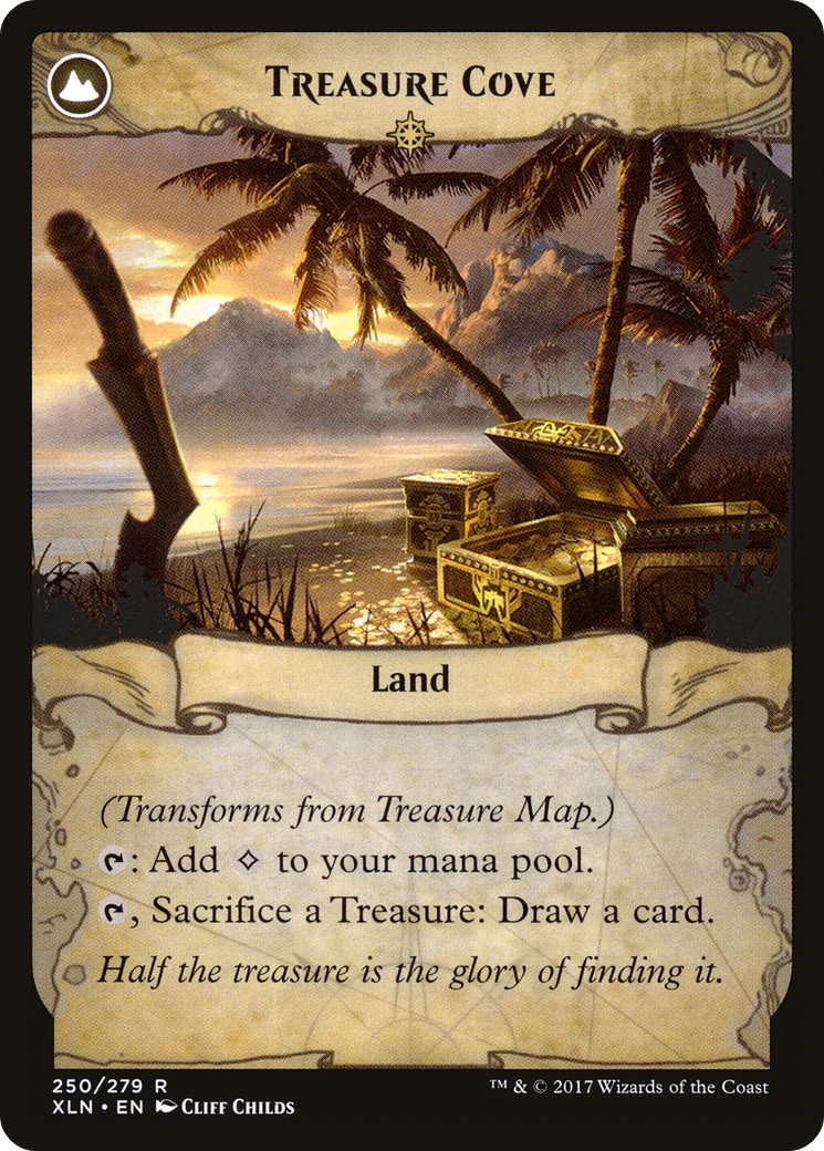 MAGIC: THE GATHERING  - Treasure Map (XLN-250) - Ixalan: (compasslanddfc) Foil
