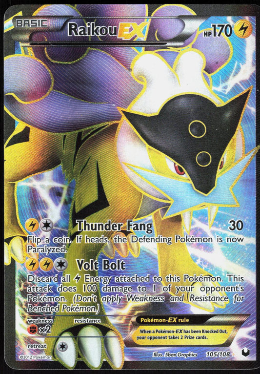 RAIKOU EX 105/108 DARK EXPLORERS POKEMON ULTRA RARE MP