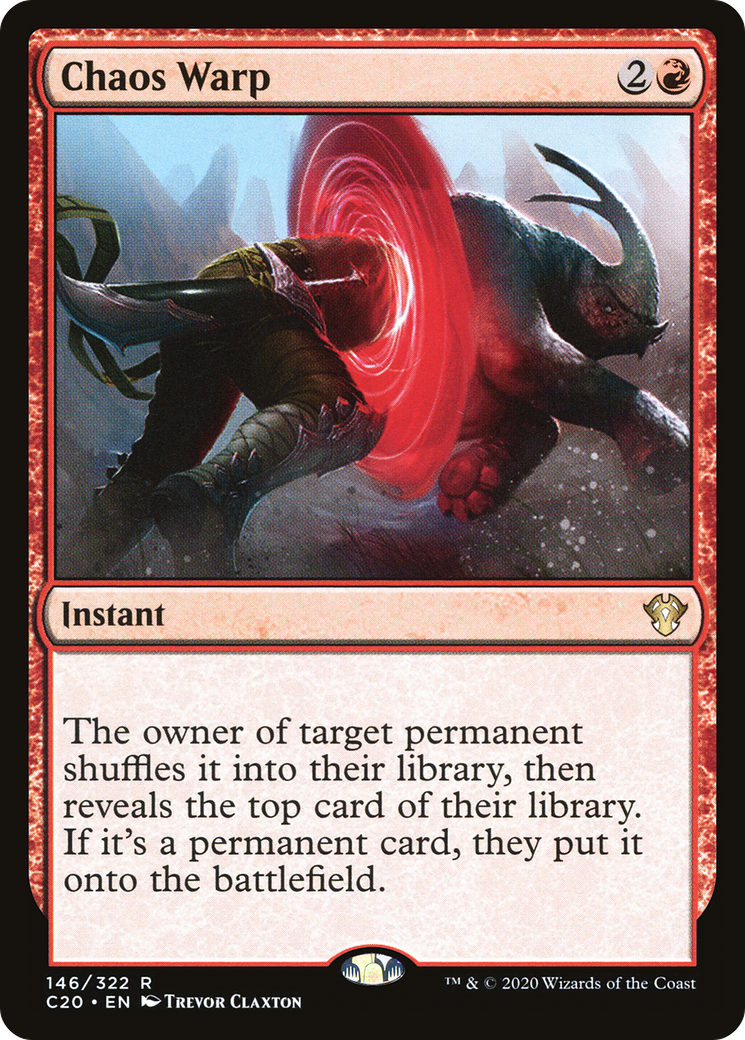 MAGIC: THE GATHERING  - Chaos Warp (C20-146) - Commander 2020
