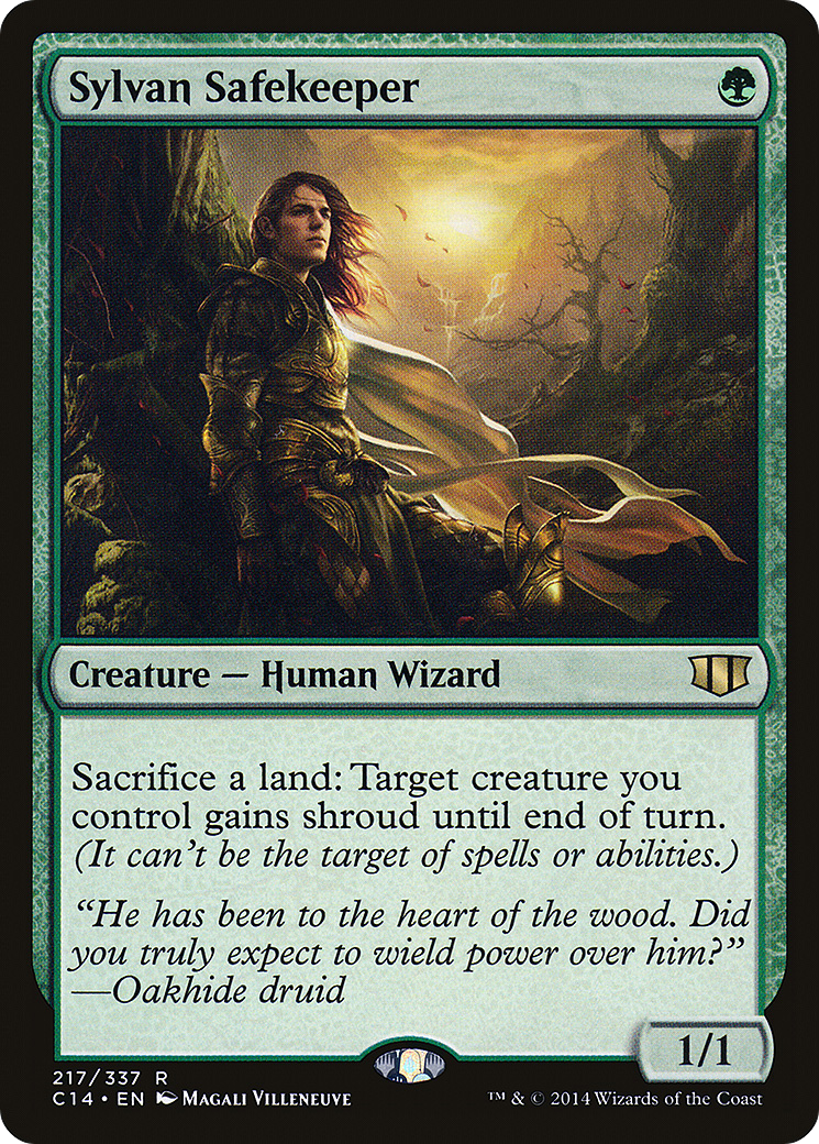 MAGIC: THE GATHERING  - Sylvan Safekeeper (C14-217) - Commander 2014