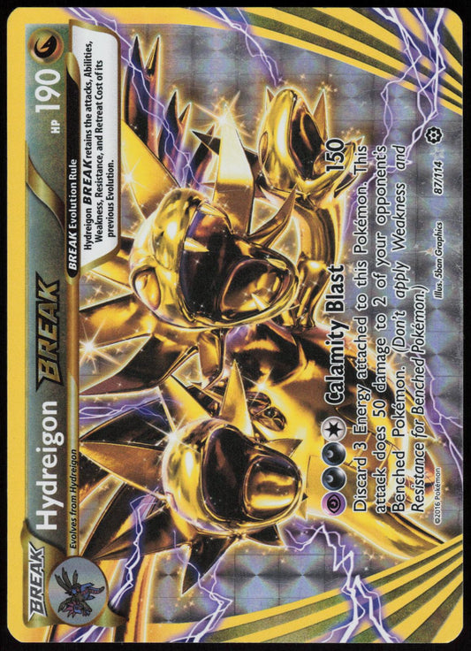 HYDREIGON BREAK 87/114 STEAM SIEGE POKEMON BREAK RARE HOLO LP