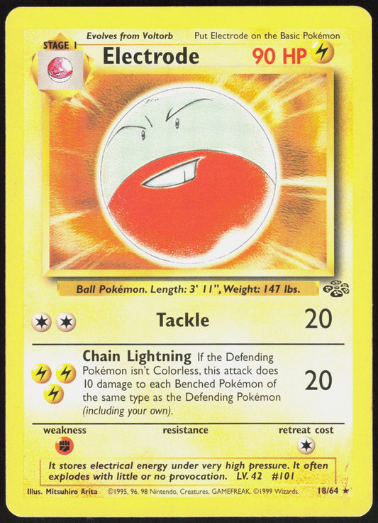 ELECTRODE 18/64 JUNGLE POKEMON RARE UNLIMITED MP